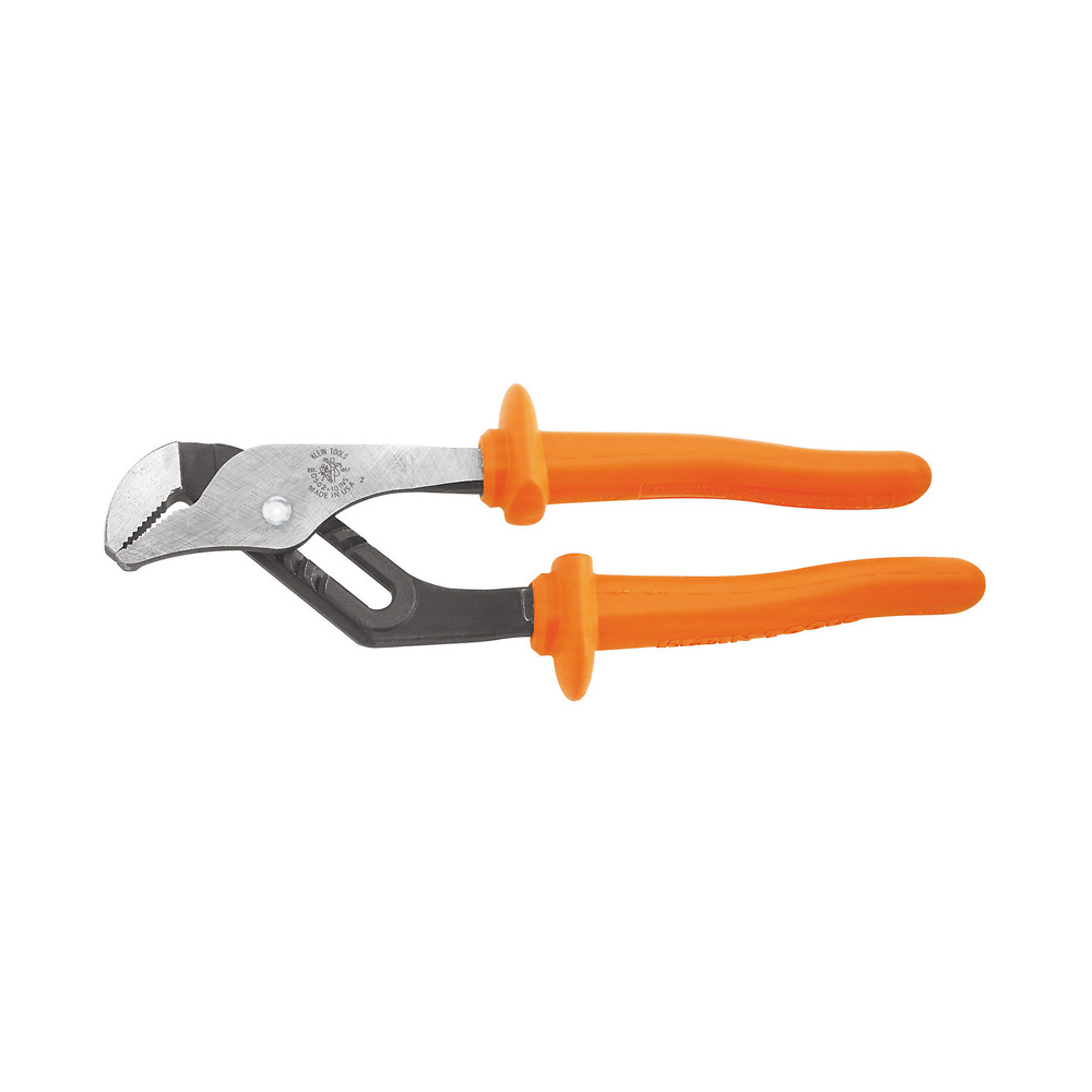 Klein Tools, 10in. Pump Pliers, Insulated, Jaw Capacity 1.75 in, Model# D502-10-INS